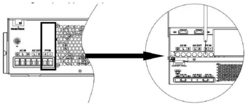 Vevor EM5500-48L - PV Module Wire Connection: - 2