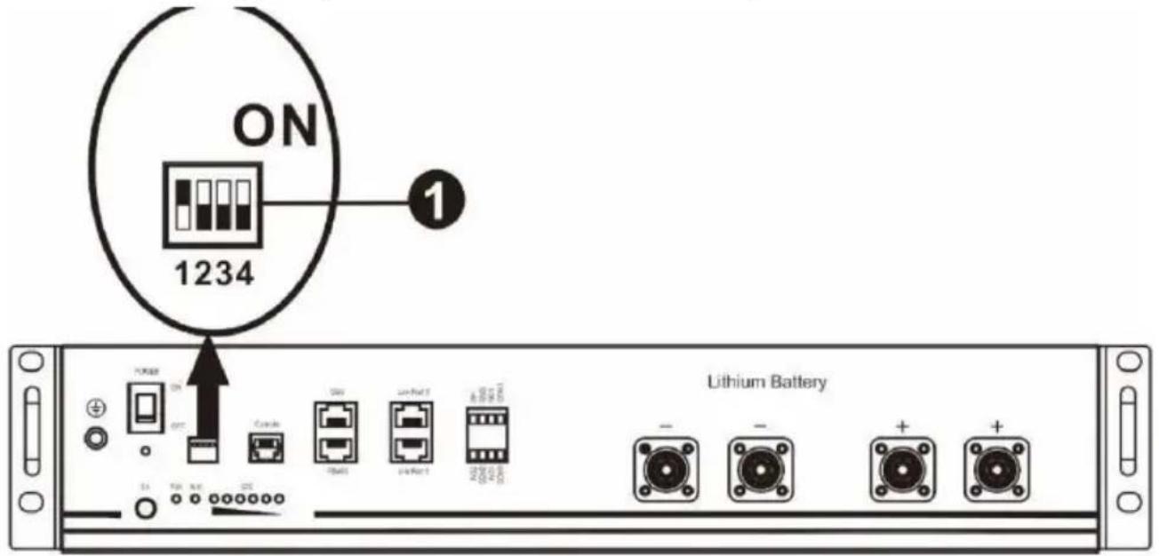 Vevor EM5500-48L - Setting for PYLON US2000 lithium battery - 1