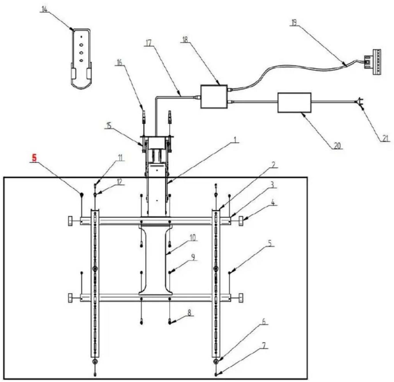 Vevor DT500-A - PARTS LIST - 1
