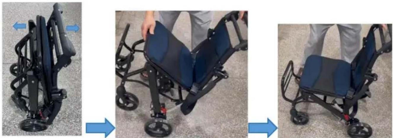 Vevor FS800LBJF4 - Aprire la sedia a rotelle - 1