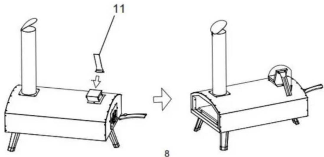 Vevor GB-PO12R - Installare il camino - 3