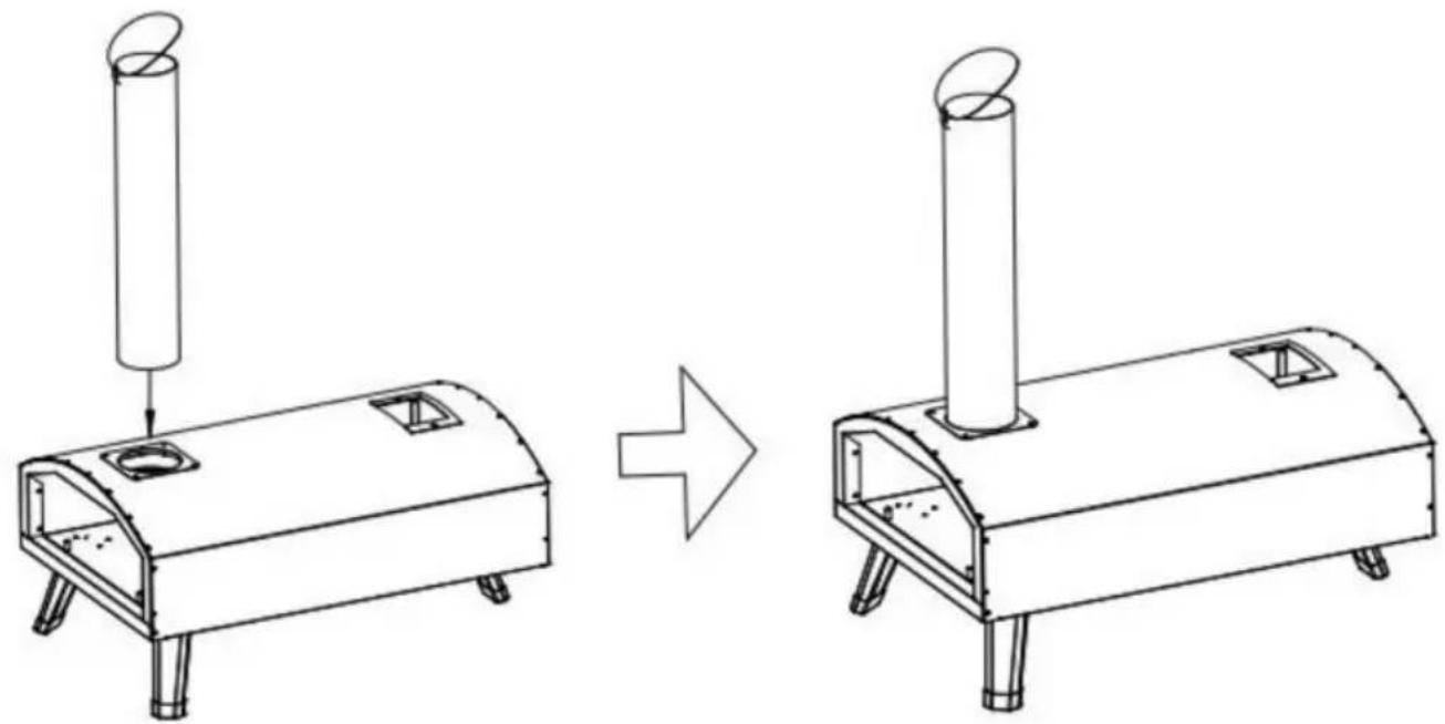 Vevor GB-PO12R - Instalar la chimenea - 1