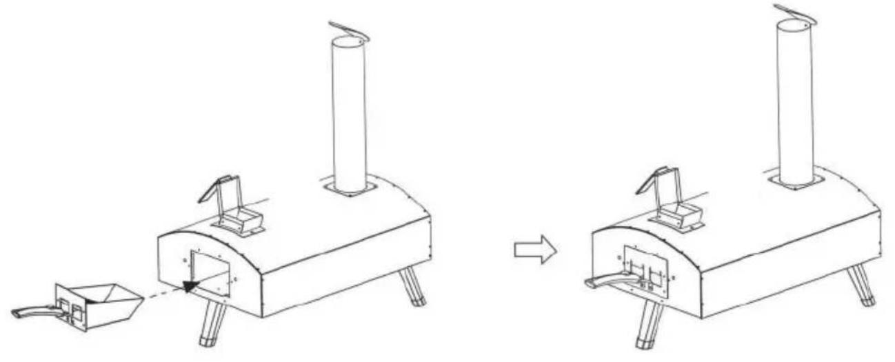 Vevor GB-PO12R - Install the pellet box - 2