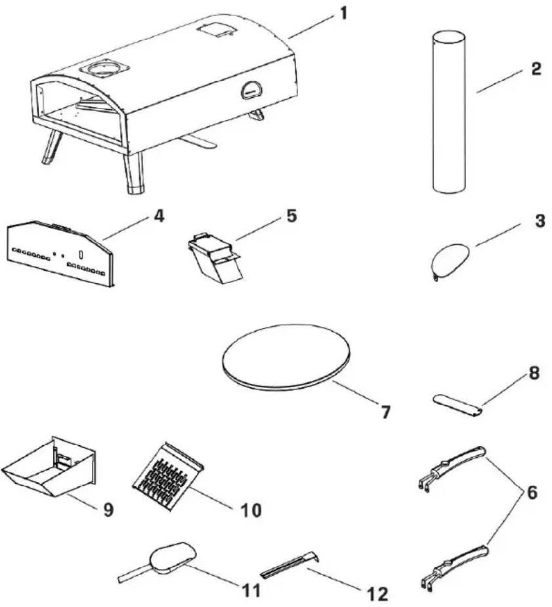Vevor GB-PO12R - Pellet inlet handle X 1 - 1