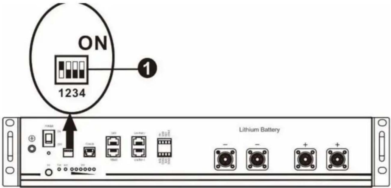 Vevor EML3500-24L - Impostazione per batteria al litio PYLON US2000 - 1
