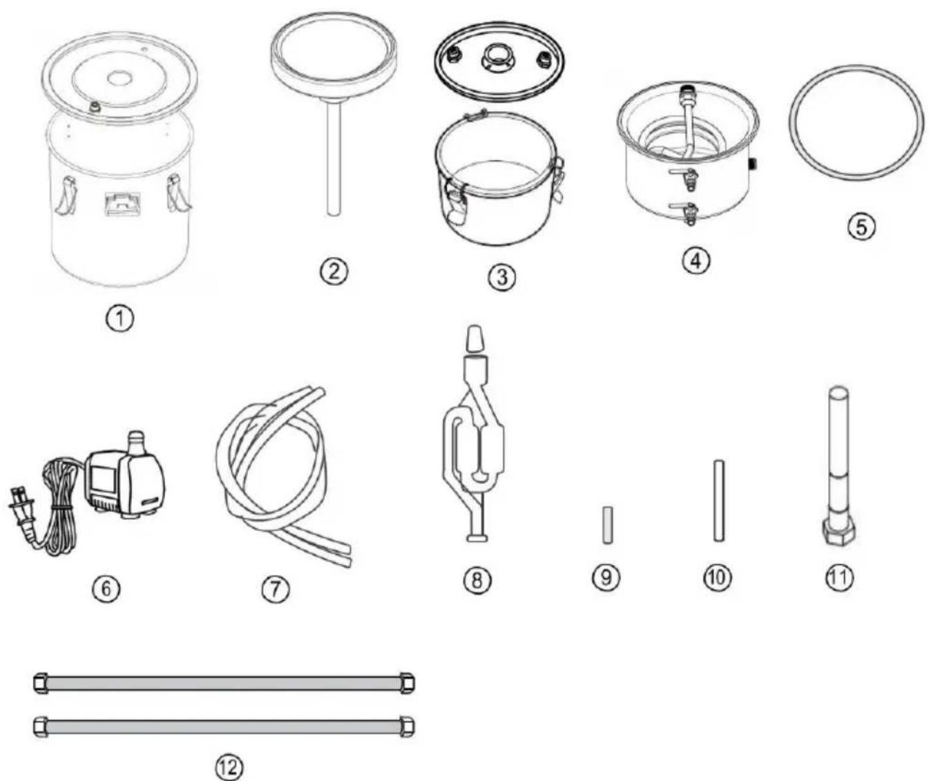 Vevor DTDB-10L-U - PARTS &amp; FEATURES - 1