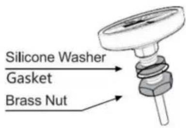 Vevor DTDB-10L-U - Attach Thermometer to Boiler Lid - 1