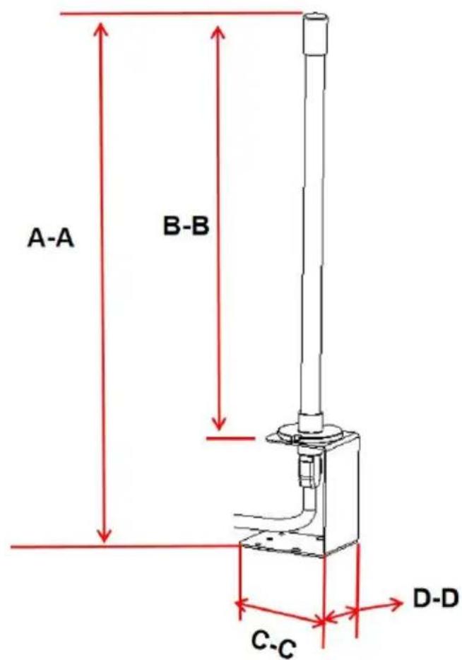 Vevor 2402-UV18 - Dimensioni del prodotto - 1
