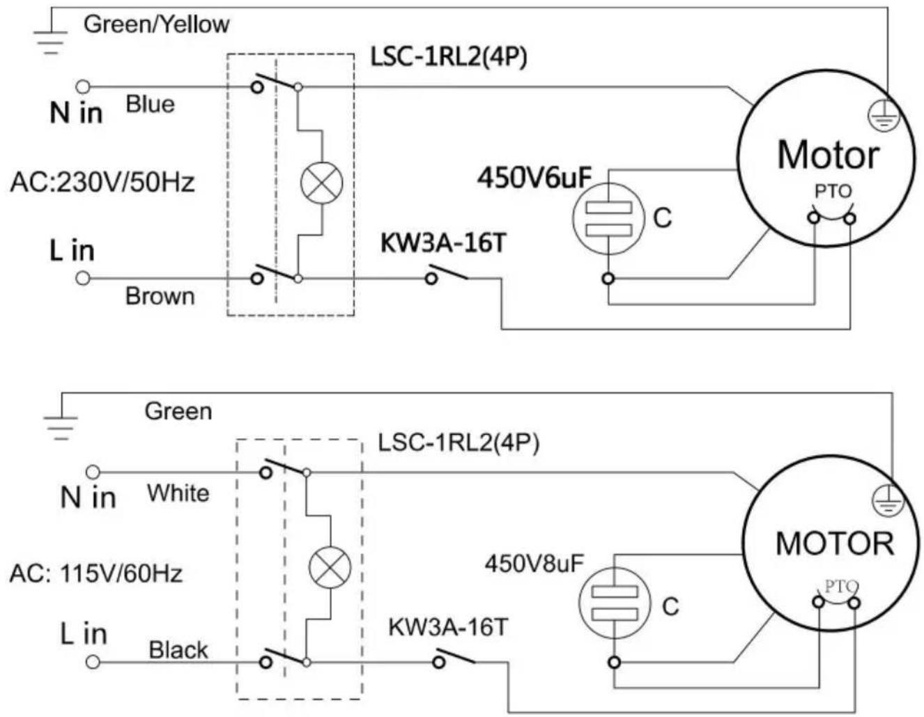 Vevor FC370MT - Schema elettrico - 1