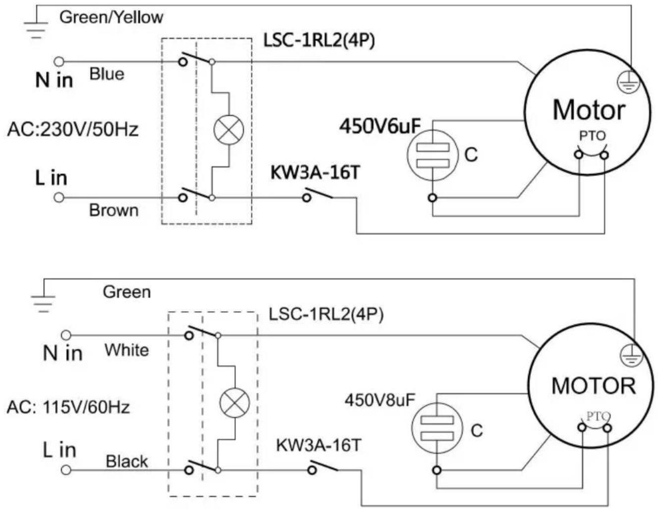 Vevor FC370MT - Schakelschema - 1