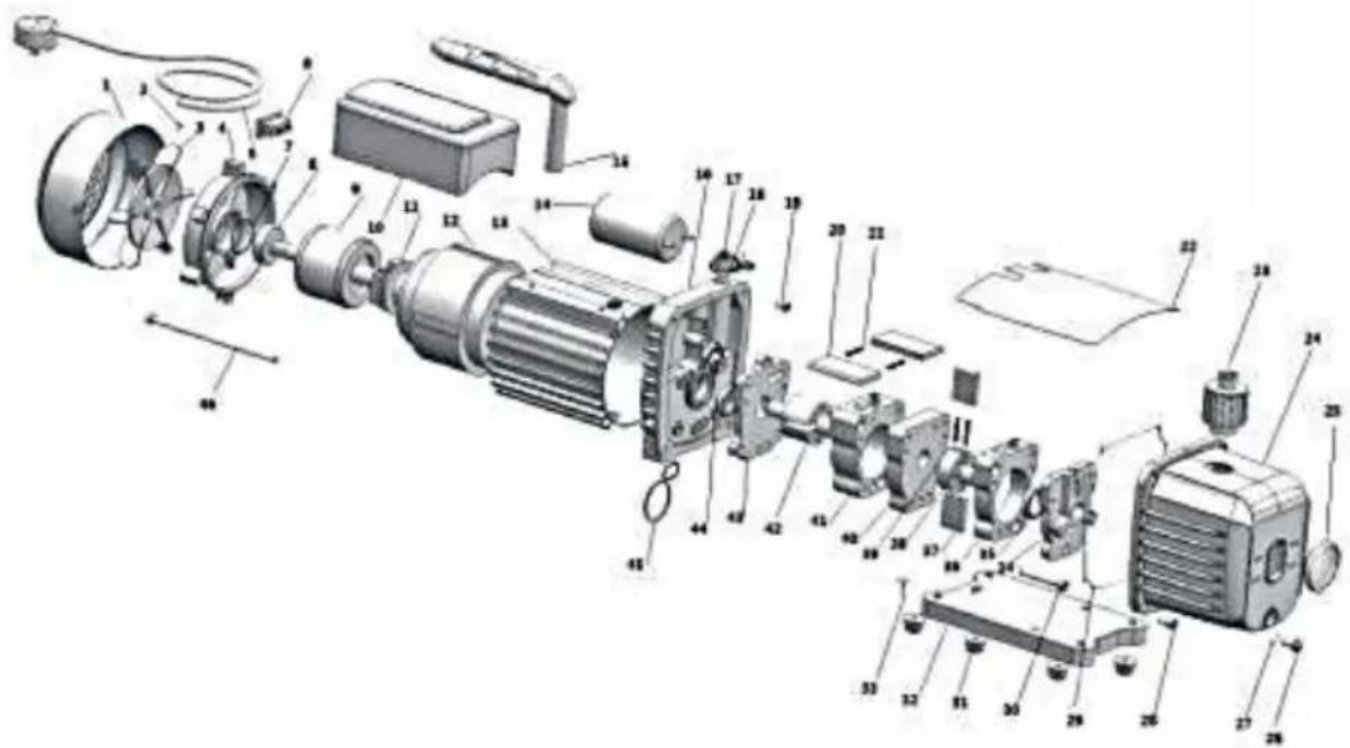 Vevor 2RS-4 - EXPLODED DRAWING - 1