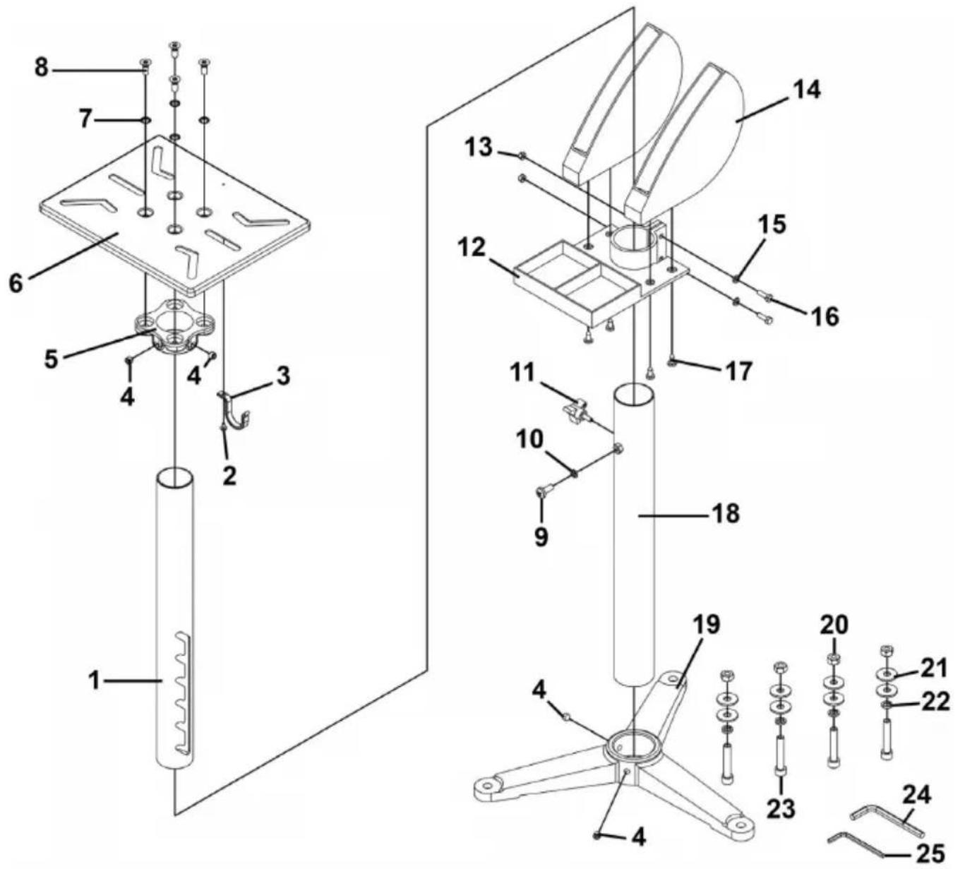 Vevor GS-E - BREAKDOWN AND PARTS - 1