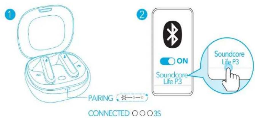 soundcore Life P3 - Bluetooth-parring - 1