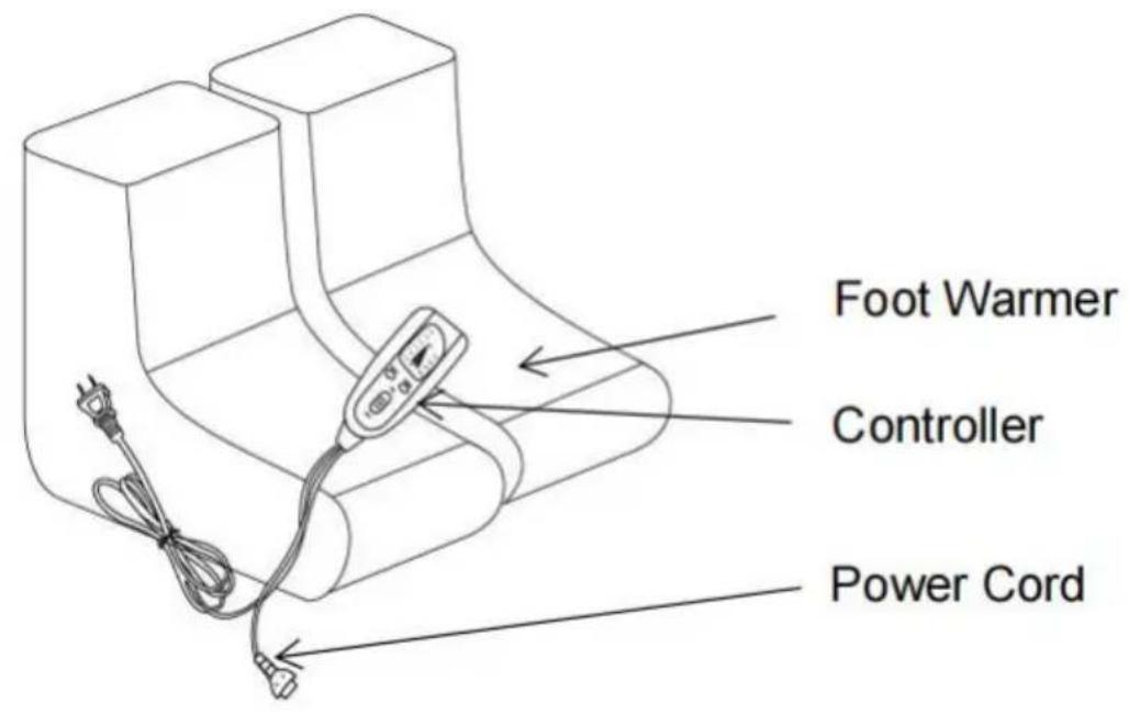 Vevor FT-02A - Foot Warmer Heating Pad Operation - 1