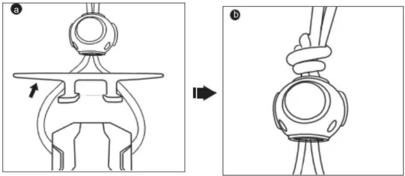 Vevor 80E20A - Tie a knot, ensuring it doesn't fall; attach the fender rope on the - 1