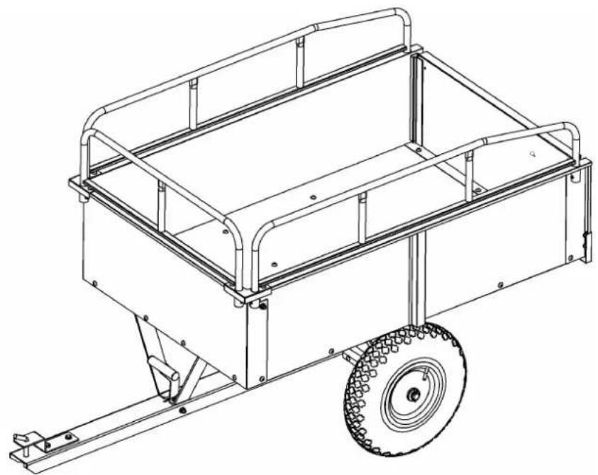 Vevor BTC002C - GARTENANHÄNGER - 1