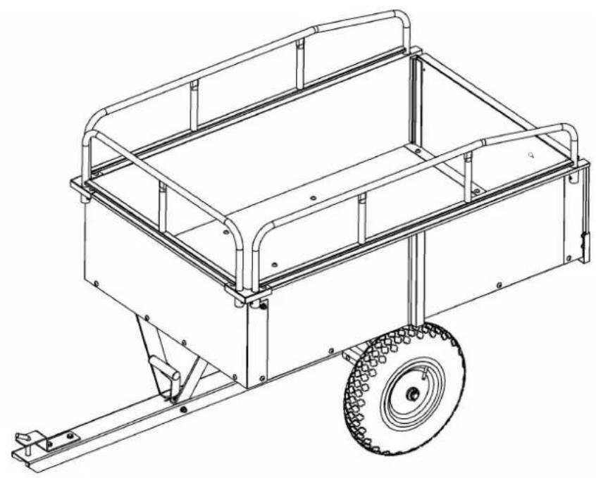 Vevor BTC002C - TUINAANHANGWAGEN - 1