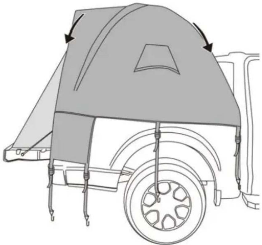 Vevor 120858 - TRUCK TENT ASSEMBLE - 7