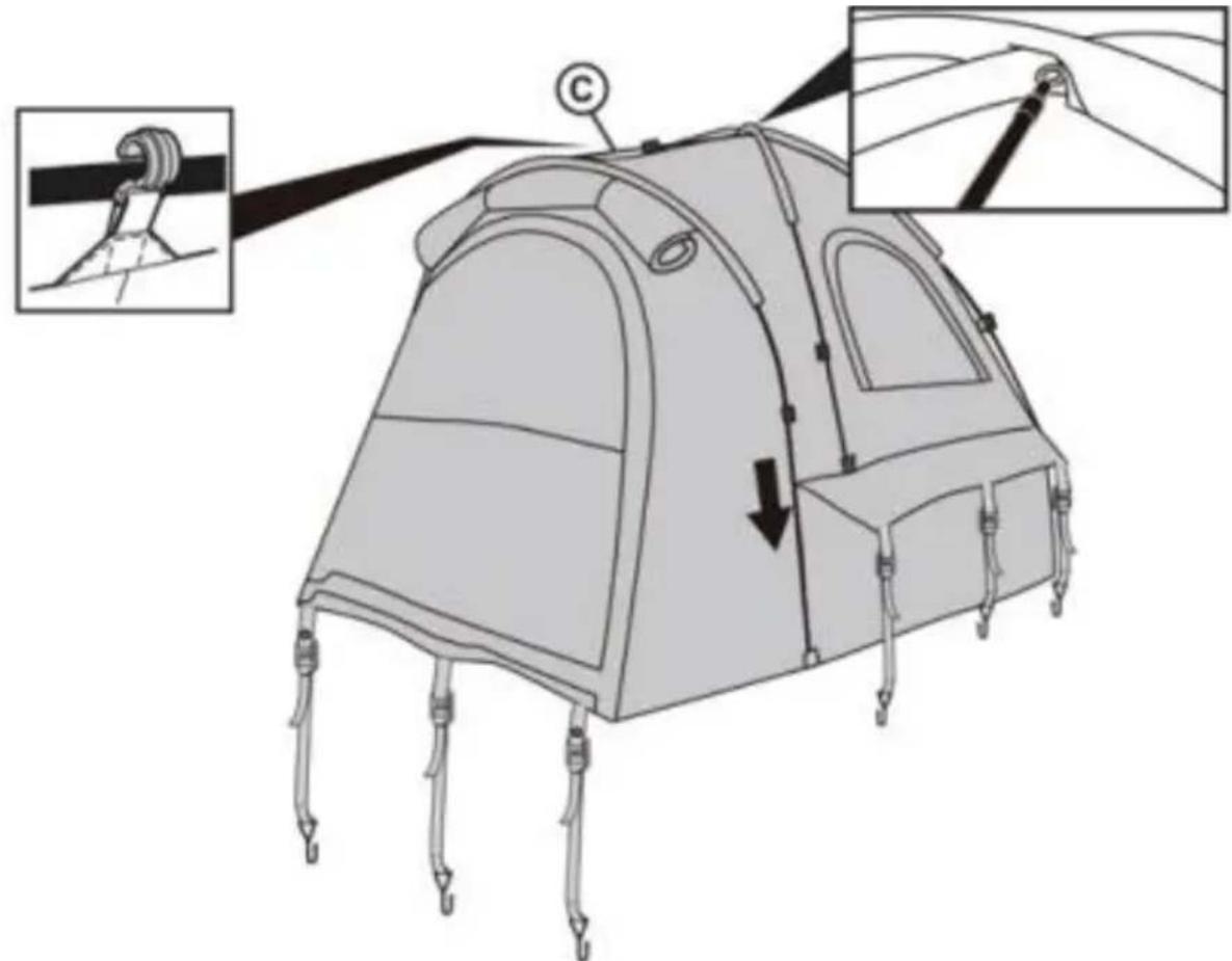Vevor 120858 - TRUCK TENT ASSEMBLE - 4