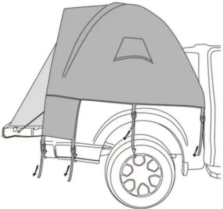 Vevor 120858 - TRUCK TENT ASSEMBLE - 8
