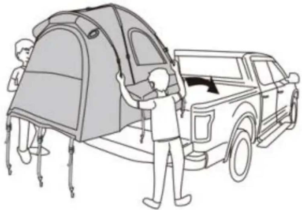 Vevor 120858 - TRUCK TENT ASSEMBLE - 5