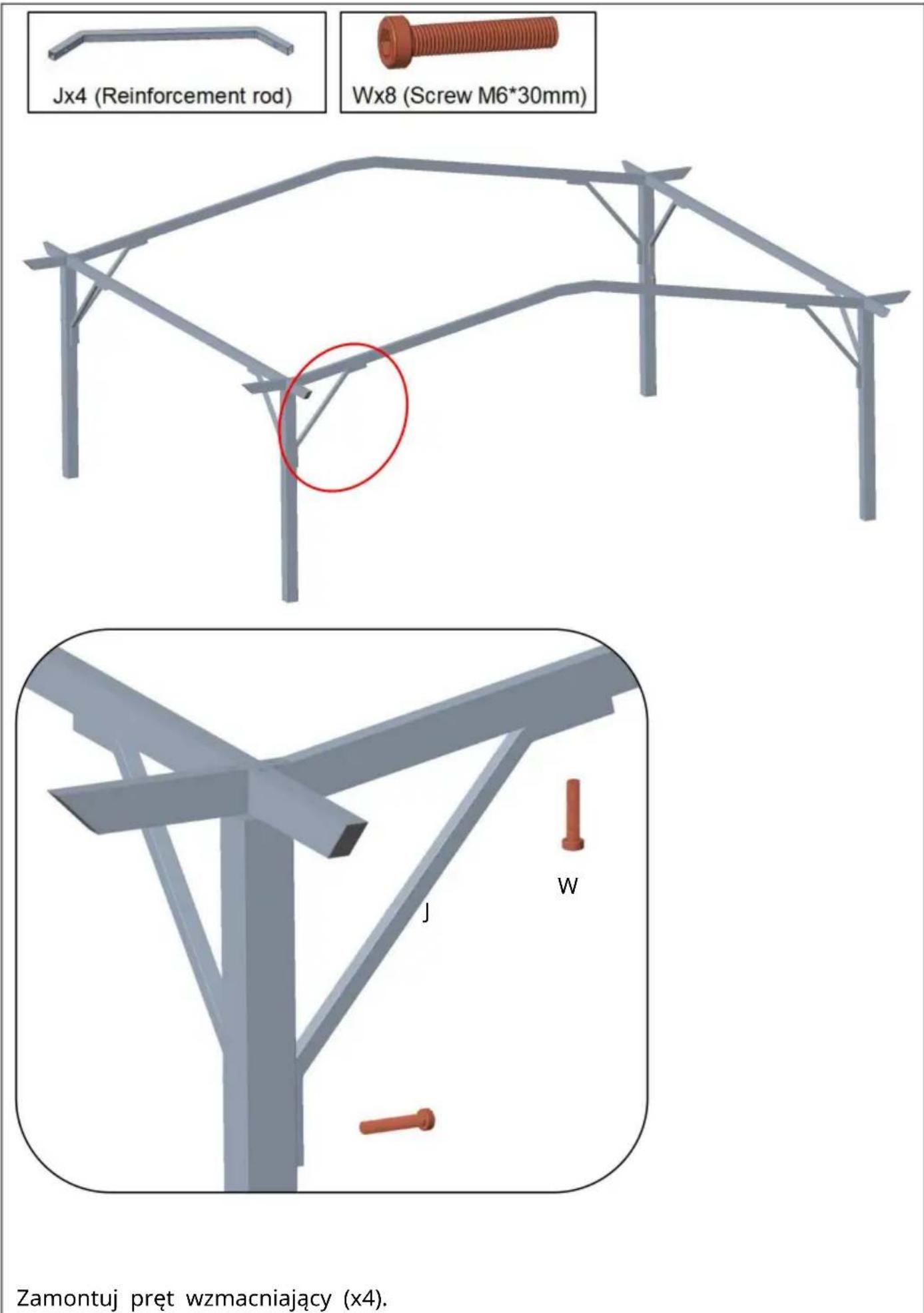 Vevor L12FT*W10FT - LISTA CZĘŚCI - 33
