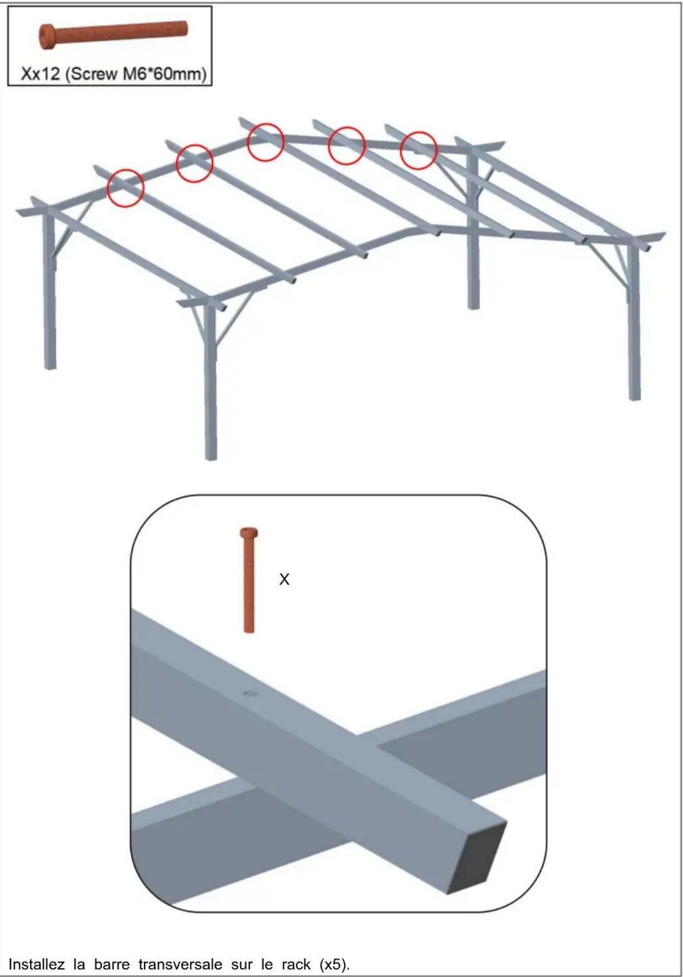 Vevor L12FT*W10FT - LISTE DES PIÈCES - 33