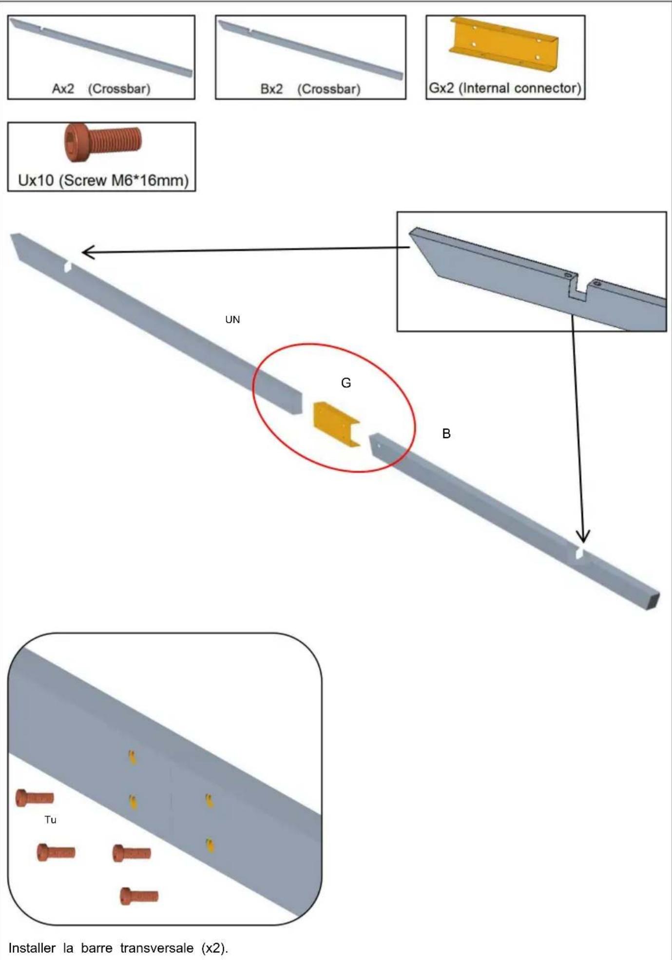 Vevor L12FT*W10FT - LISTE DES PIÈCES - 28
