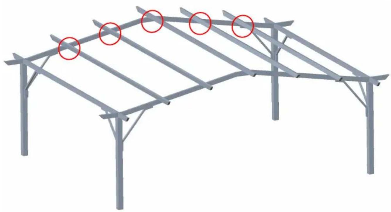 Vevor L12FT*W10FT - ASSEMBLY STEP - 14