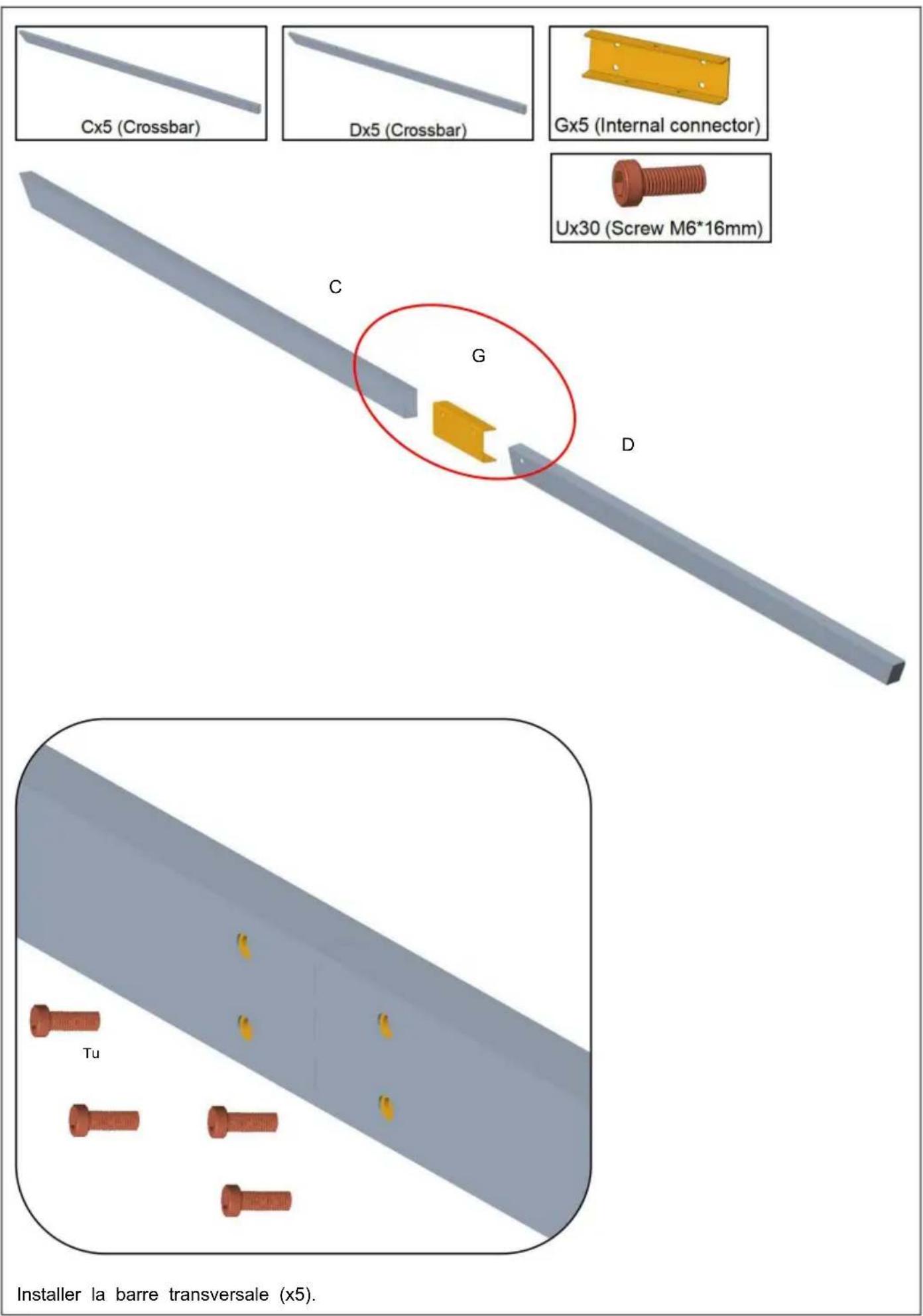 Vevor L12FT*W10FT - LISTE DES PIÈCES - 29