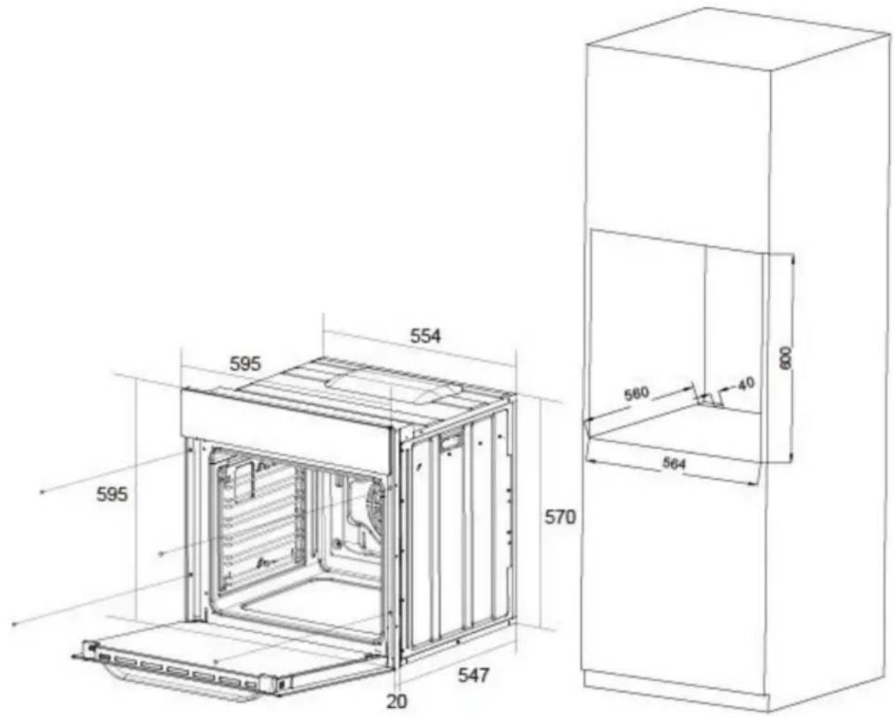 Vevor LPY616Ti2-B9-09 - De oven installeren De - 1