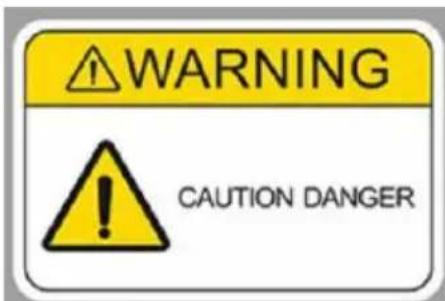 Vevor JZ48V1800W - Warning sign for safe operation of motor - 1