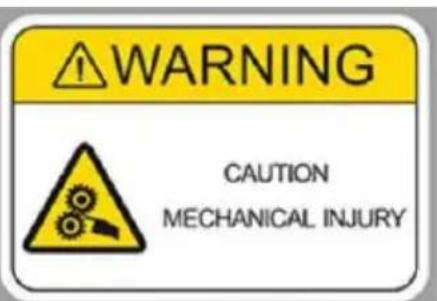 Vevor JZ48V1800W - Warning sign for safe operation of motor - 3