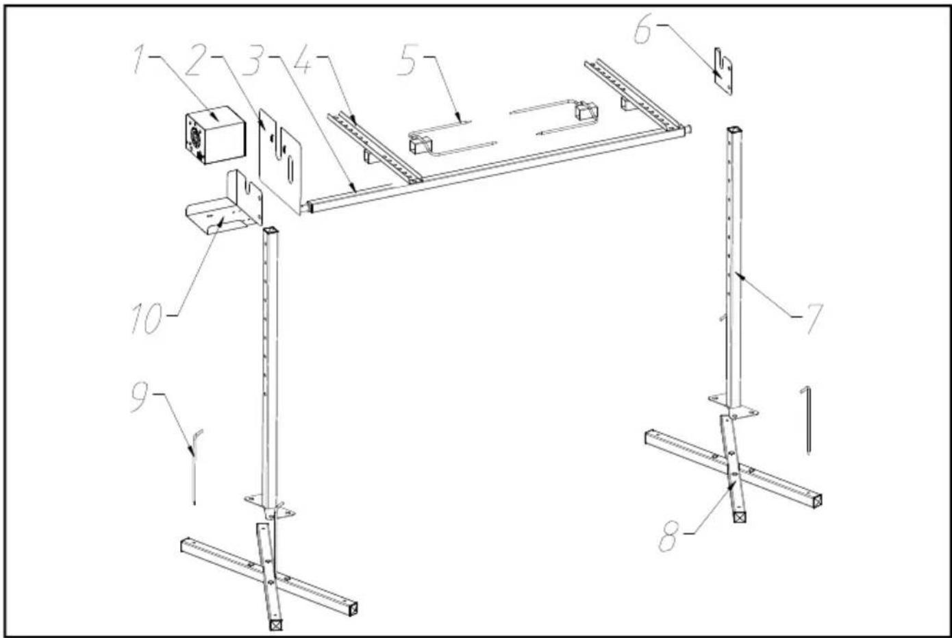 Vevor JY-MY-SKJ-46-02-220 - PRODUCT COMPONENTS - 1