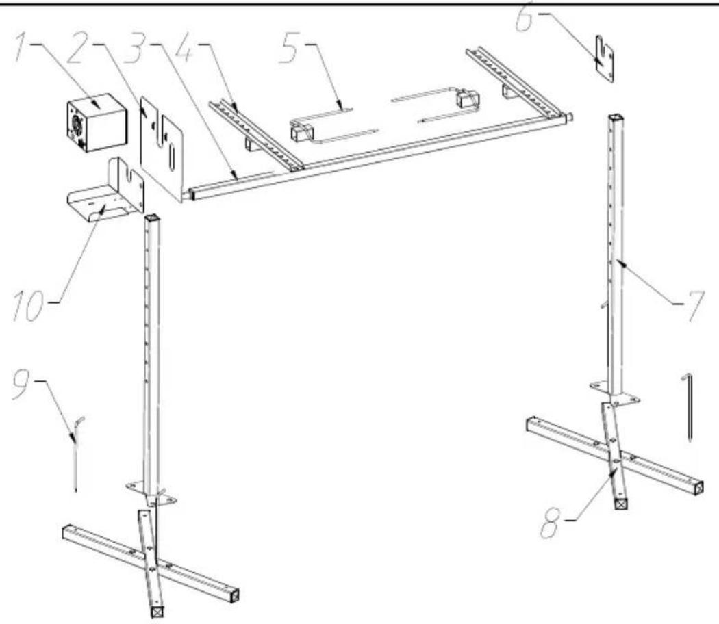 Vevor JY-MY-SKJ-46-02-220 - PRODUCT COMPONENTS - 1