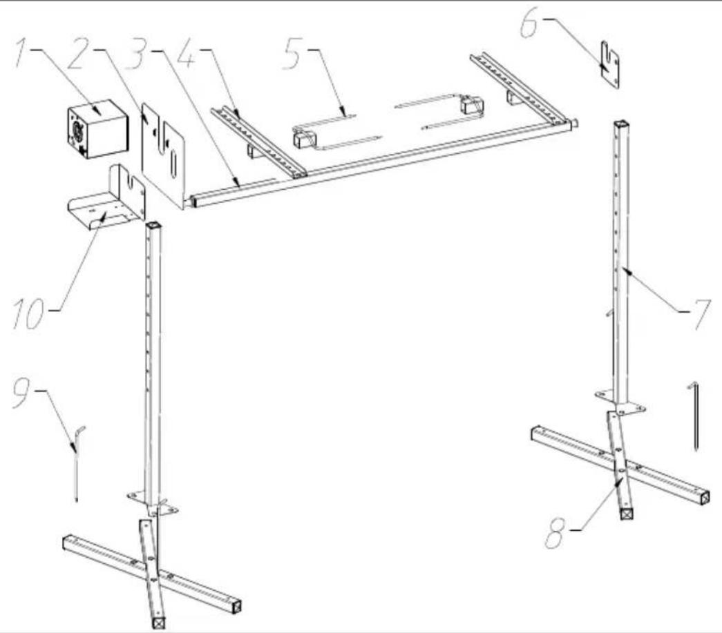 Vevor JY-MY-SKJ-46-02-220 - PRODUCT COMPONENTS - 1