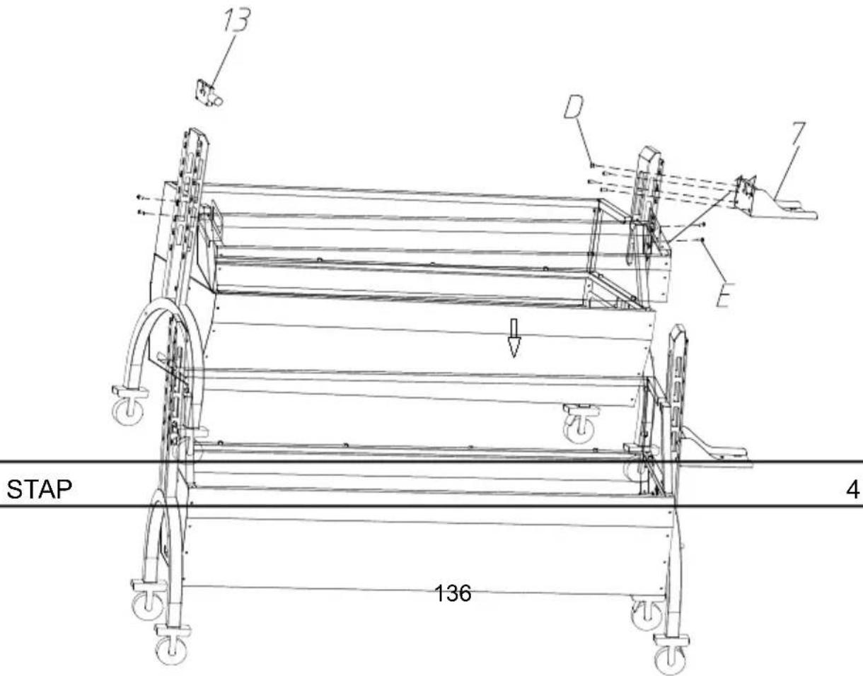 Vevor JY-MY-KYLQG-46-220 - STAP3 D:M6\*8-4 STUKS E:M4\*16-4 STUKS - 1