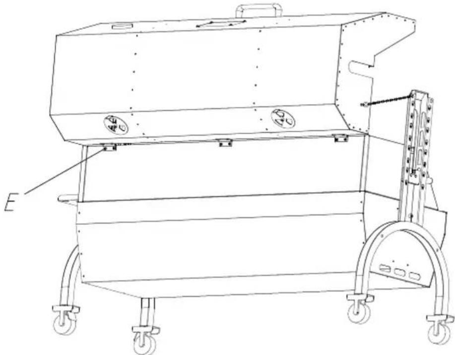 Vevor JY-MY-KYLQG-46-220 - KROK 3 D:M6\*8-4 SZT. E:M4\*16-4 SZT - 4