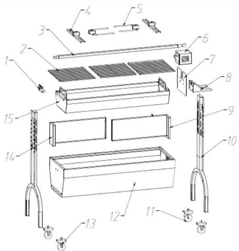 Vevor JY-MY-KYLDB-46-220 - PRODUCT COMPONENTS - 1