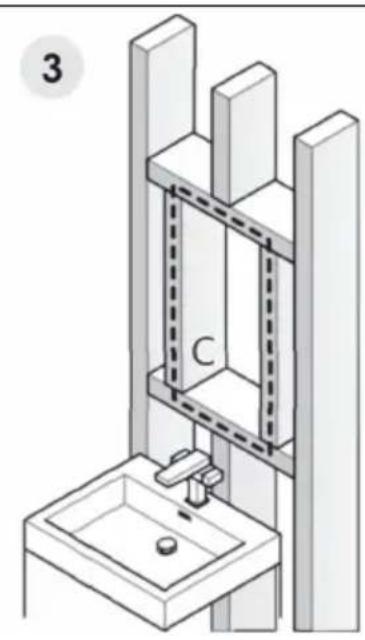 Vevor ML26×30-2 - RECESS-MOUNT INSTALLATION - 3