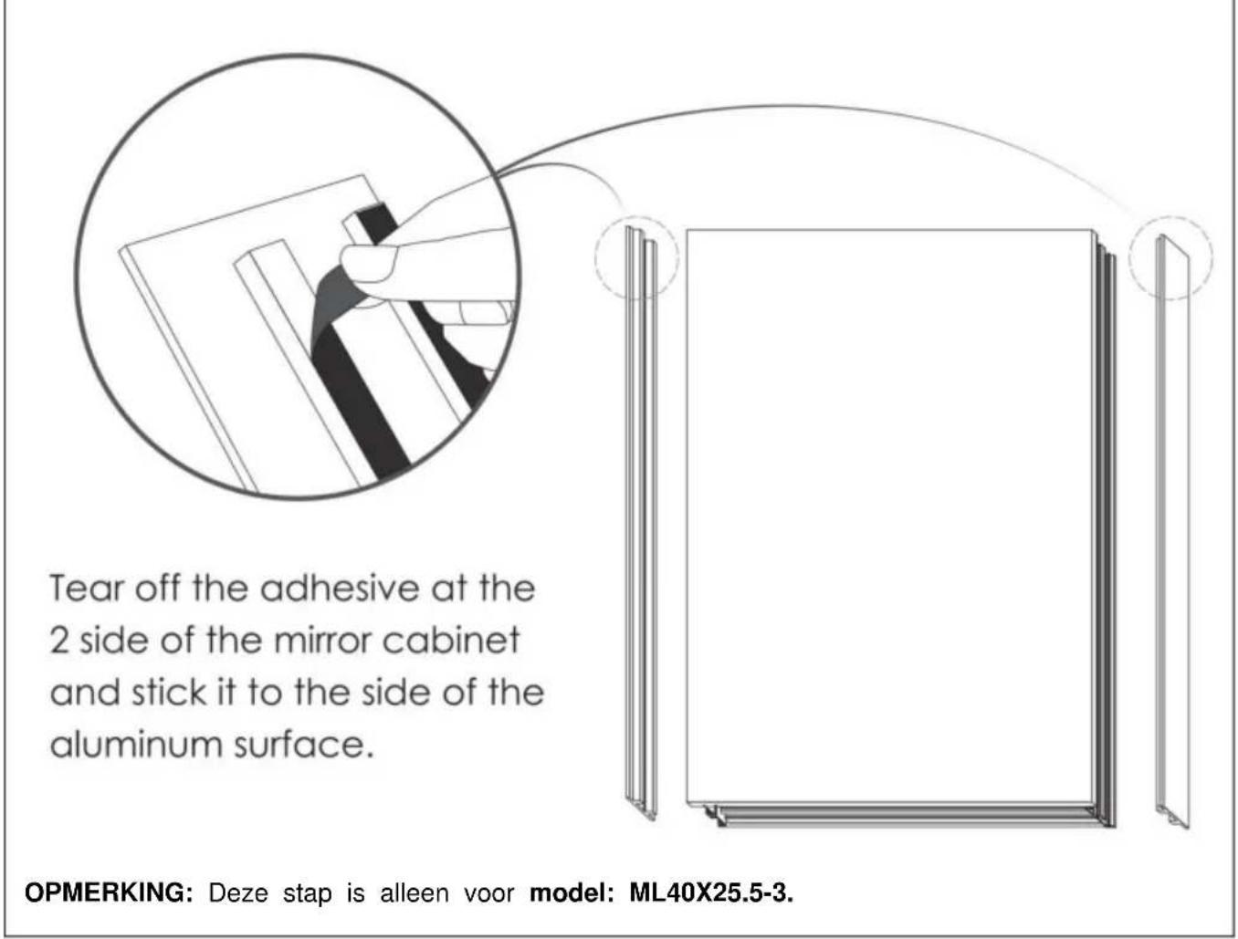 Vevor ML26×30-2 - Plaats de spiegel - 5