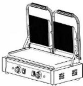 Vevor YS-811B-EU - COMMERCIAL SANDWICH PANINI PRESS GRILI - 6