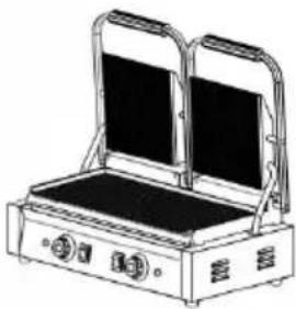 Vevor YS-811B-EU - COMMERCIAL SANDWICH PANINI PRESS GRILI - 7