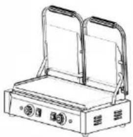 Vevor YS-812B-EU - COMMERCIAL SANDWICH PANINI PRESS GRILI - 5