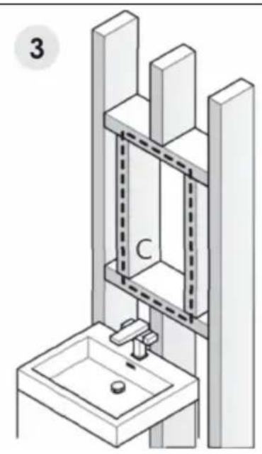 Vevor ML14×24-1 - RECESS-MOUNT INSTALLATION - 3