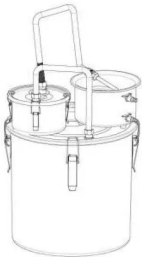 Vevor STD-10L-U - Kompressor vinkylare 10L - 1