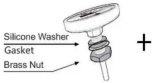 Vevor STD-10L-U - Attach Thermometer to Boiler Lid - 1