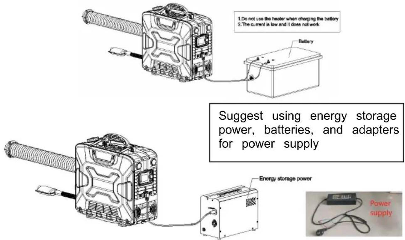 Vevor S590136 S1 - Precautions for the power supply: - 1
