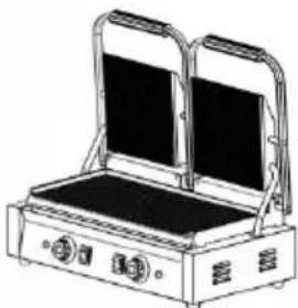 Vevor YS-813C-EU - COMMERCIAL SANDWICH PANINI PRESS GRILI - 7