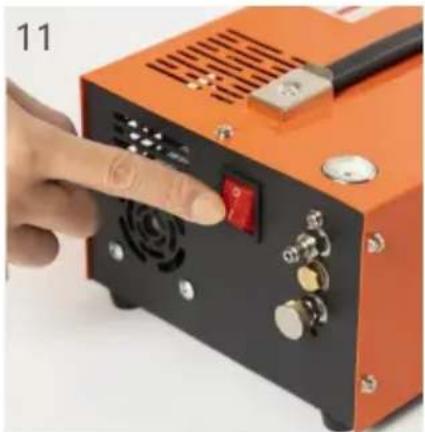 Vevor SS-PAC01B - PROCESSUS DE CHARGE - DÉMARRAGE LE VENTILATEUR ET LE COMPRESSEUR - 3
